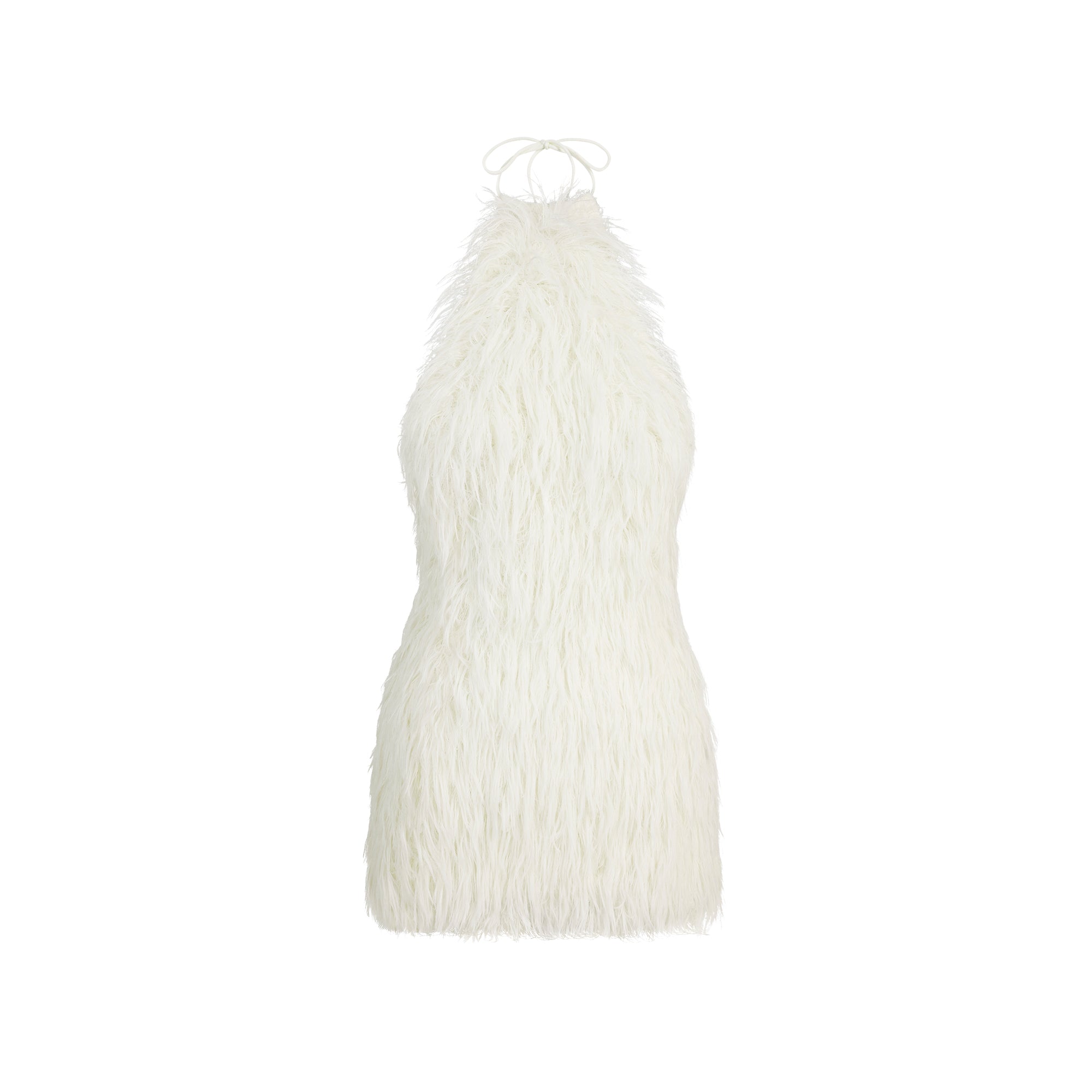 KNIT HALTER MINI DRESS - Image 6