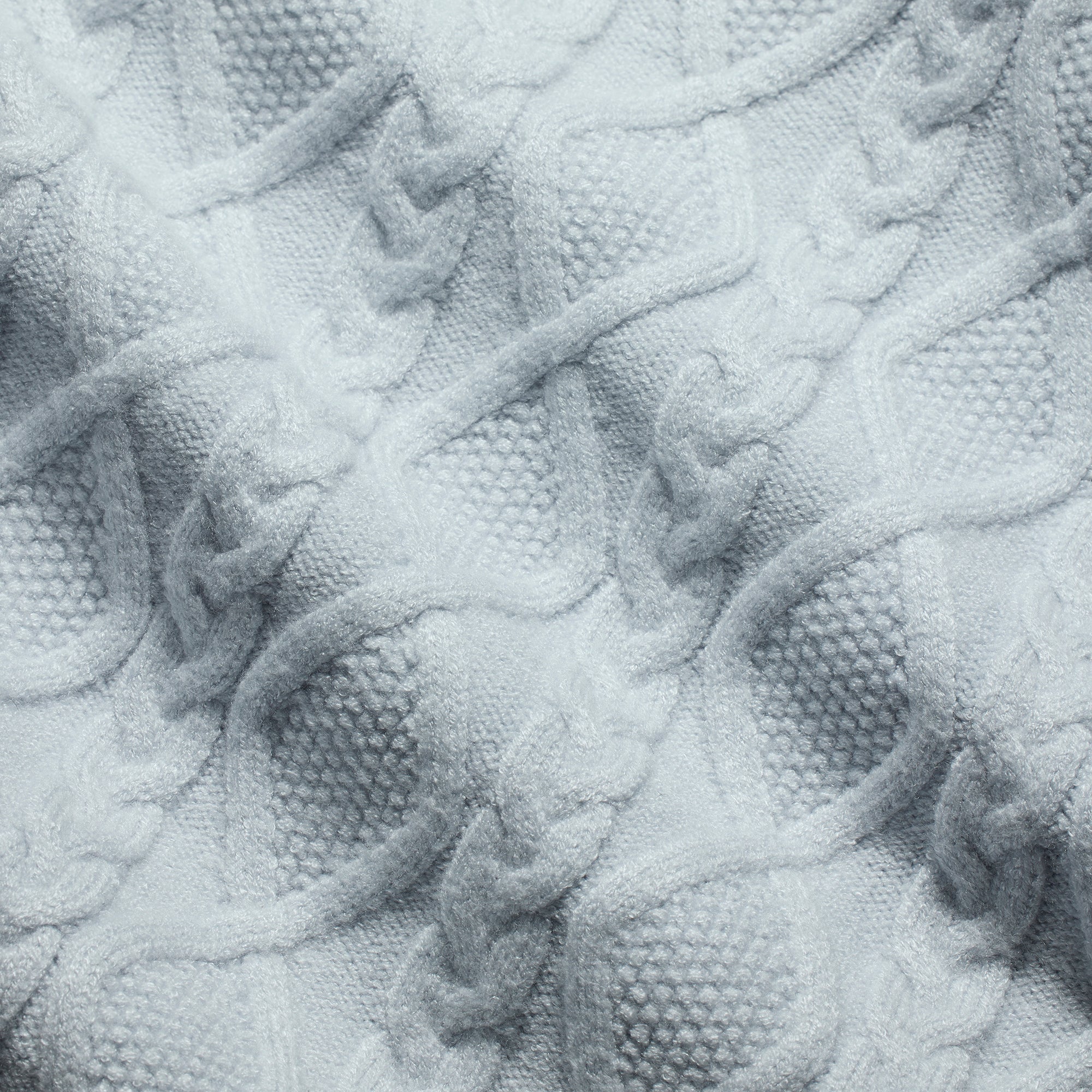CABLE KNIT SHRUNKEN ZIP UP HOODIE - Image 5