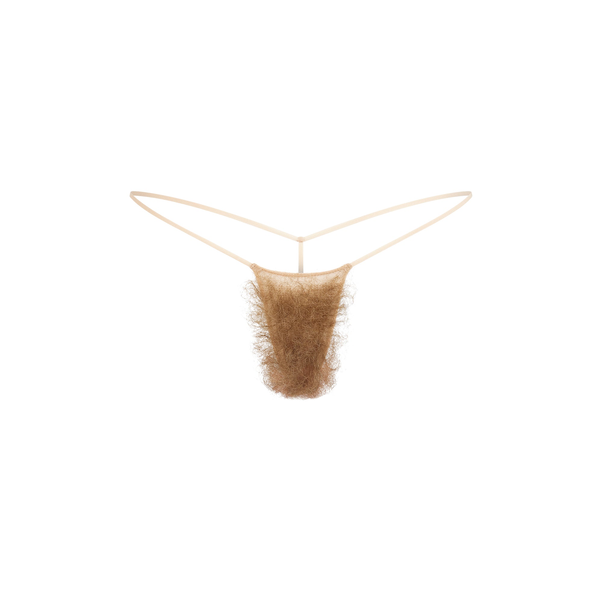 FAUX HAIR MICRO STRING THONG