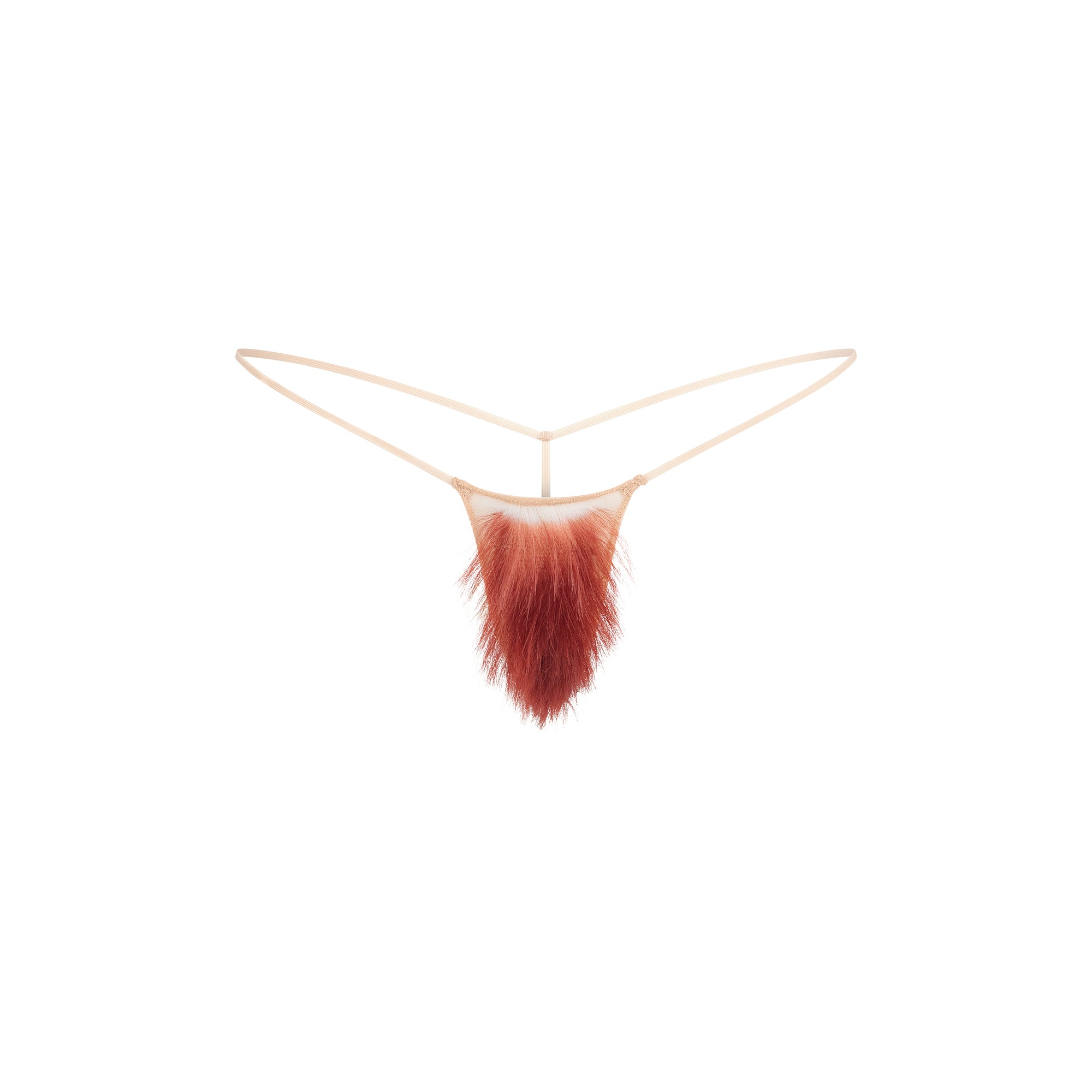 FAUX HAIR MICRO STRING THONG