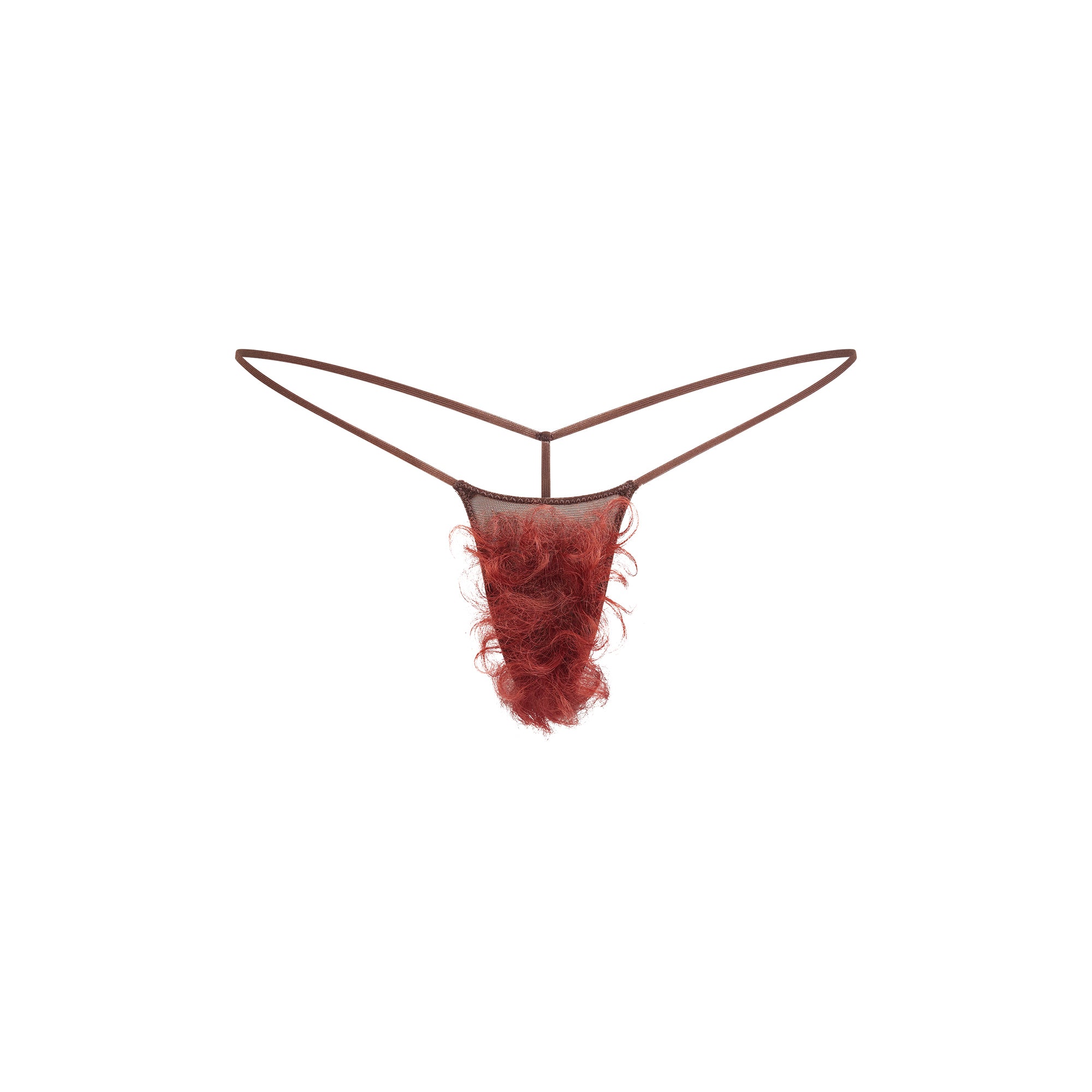 FAUX HAIR MICRO STRING THONG