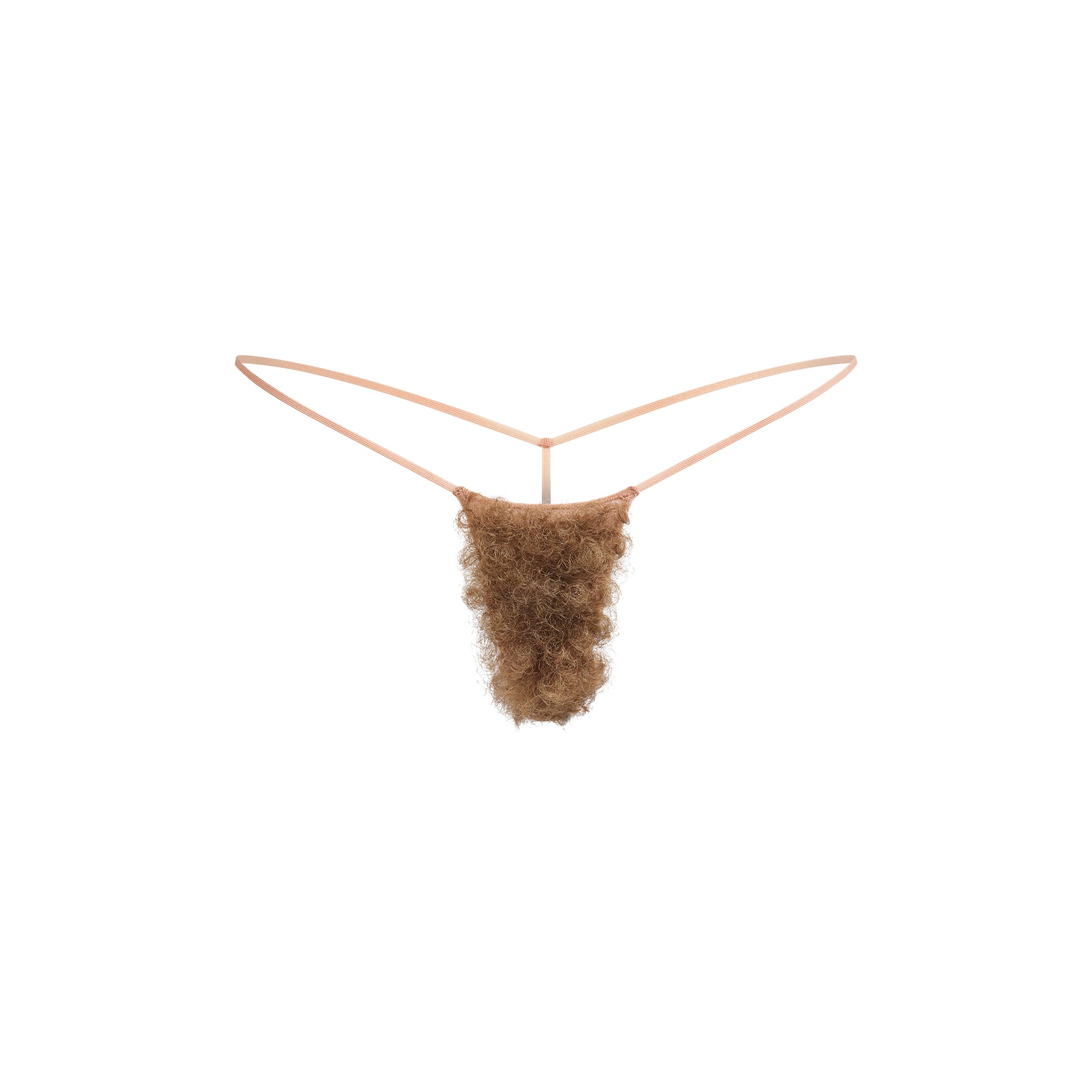 FAUX HAIR MICRO STRING THONG