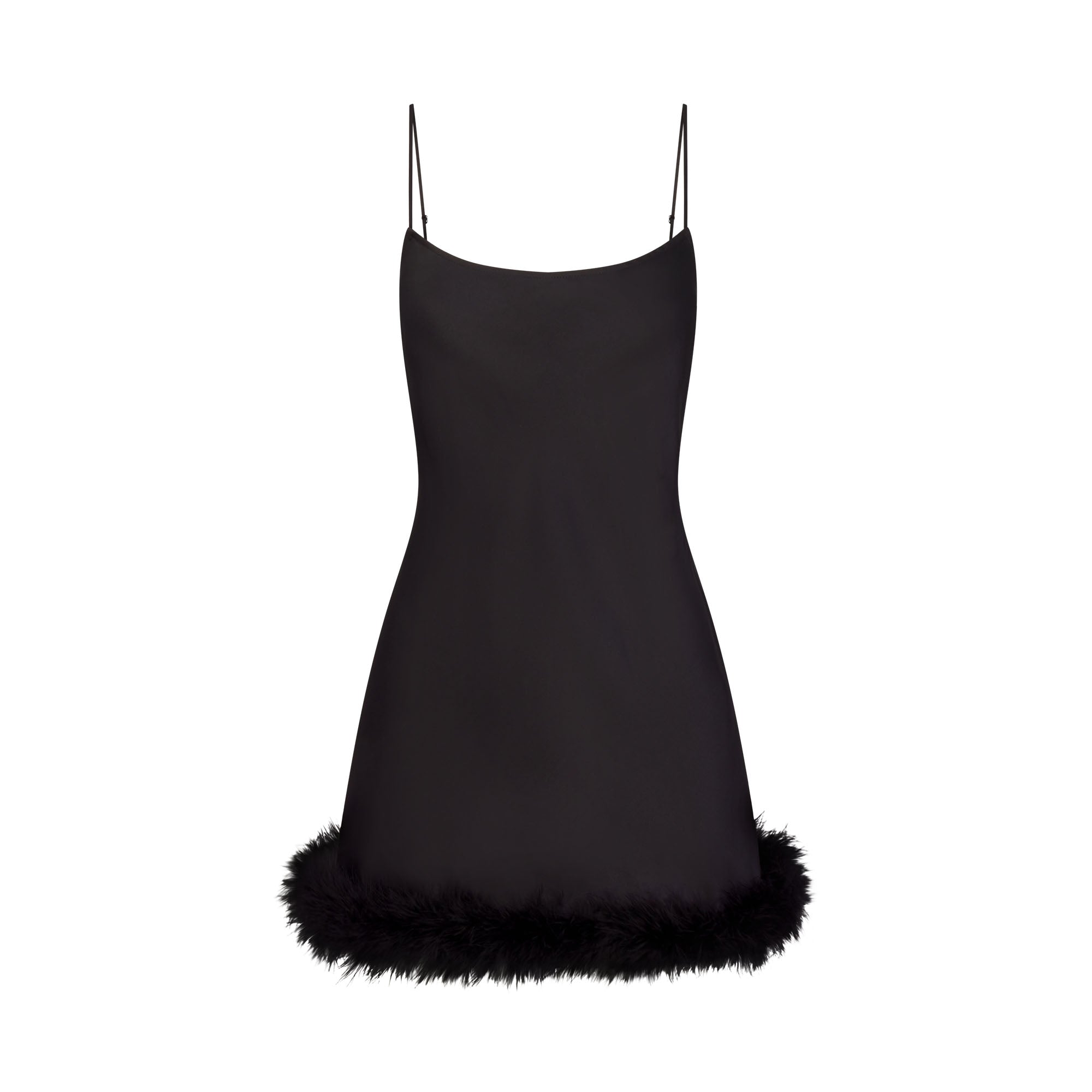 FEATHER TRIM MINI DRESS - Image 5