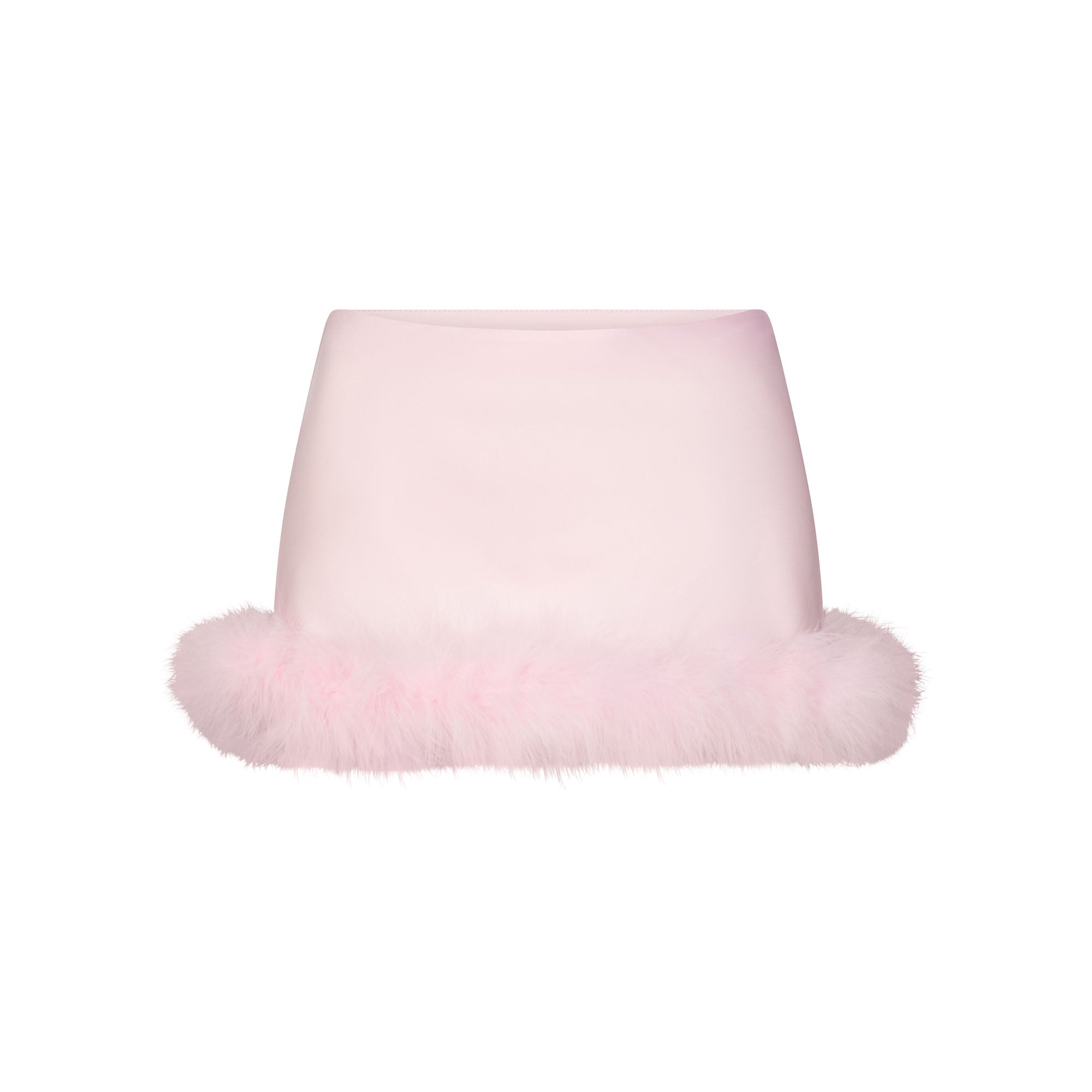 FEATHER TRIM LOW RISE MINI SKIRT - Image 6