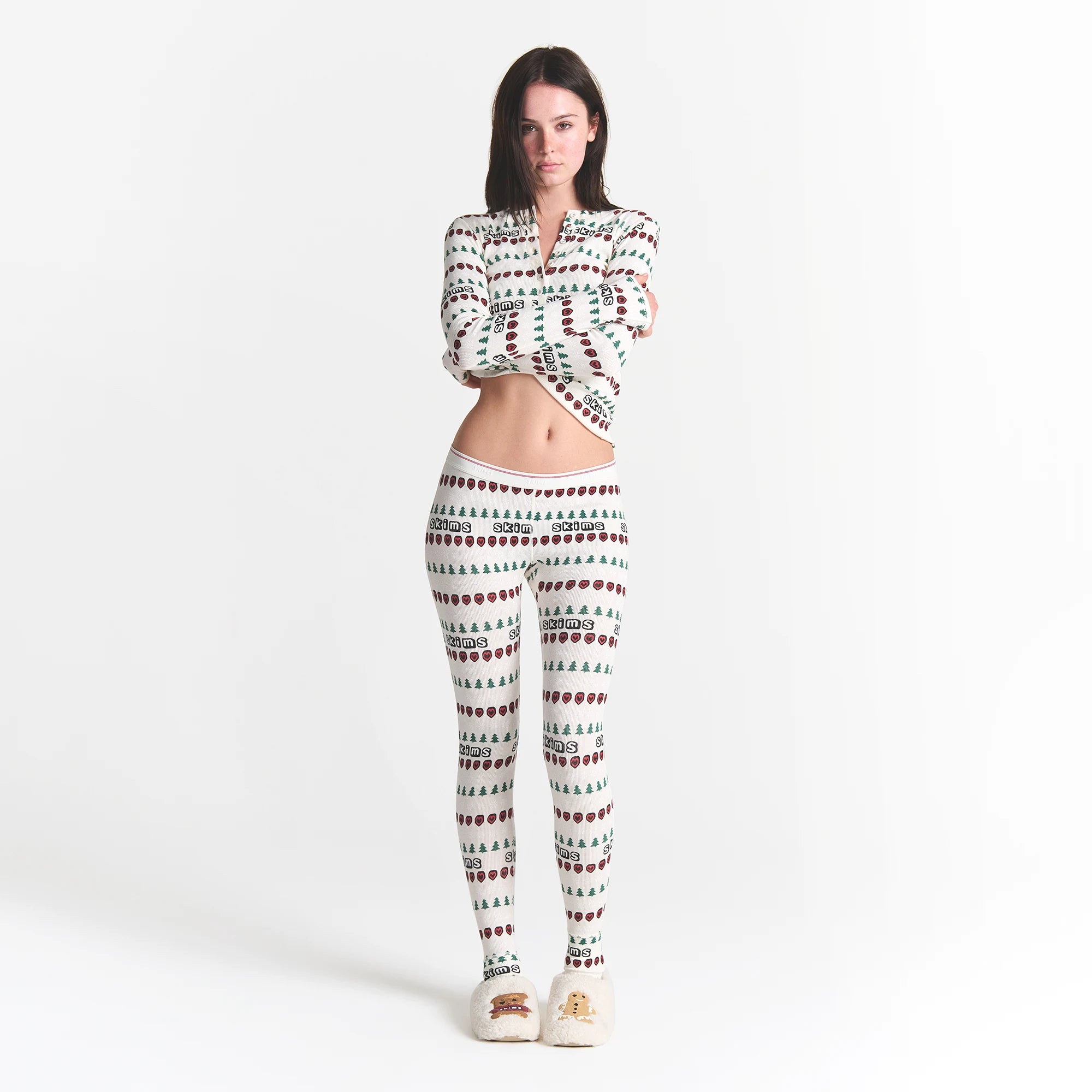 COTTON RIB HENLEY AND LEGGING SET - Image 3