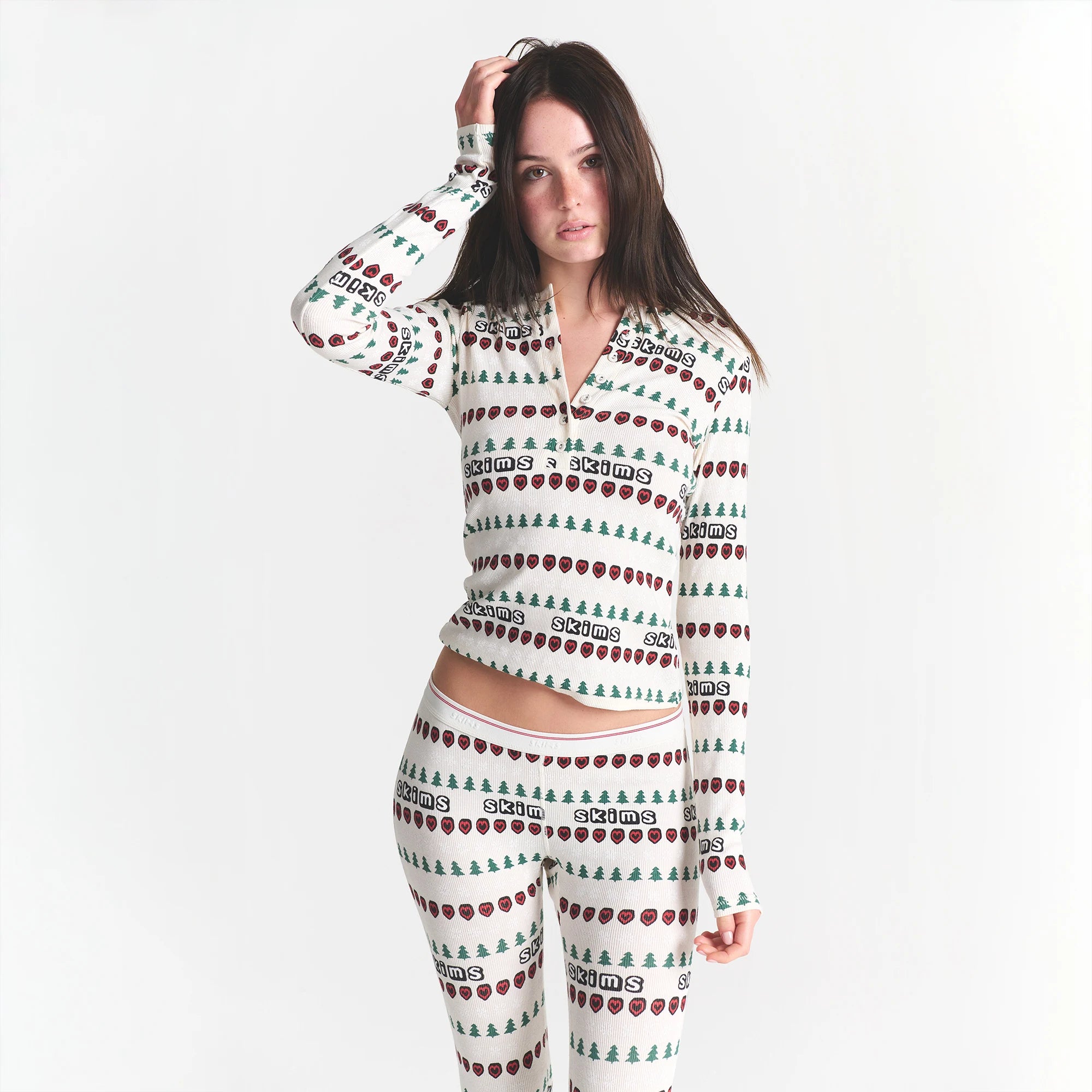 COTTON RIB HENLEY AND LEGGING SET - Image 4