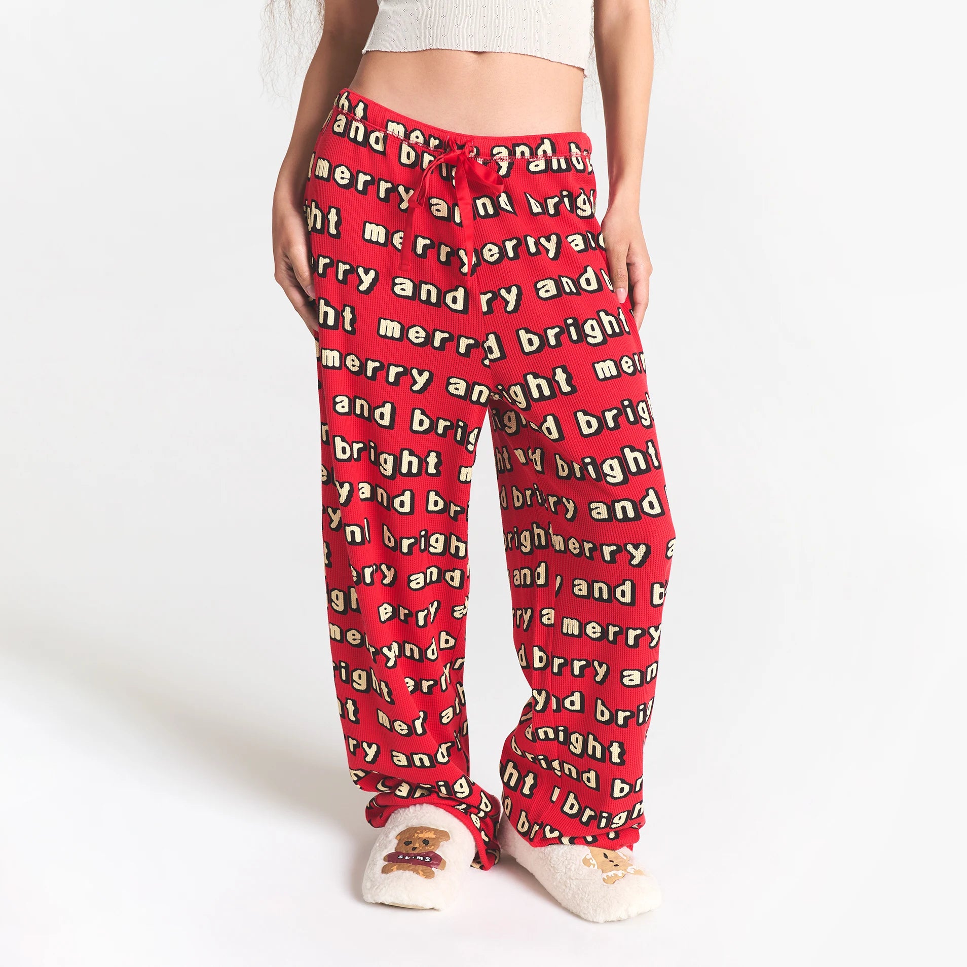 HEAVY POINTELLE AND WAFFLE SLEEP SET - Image 4