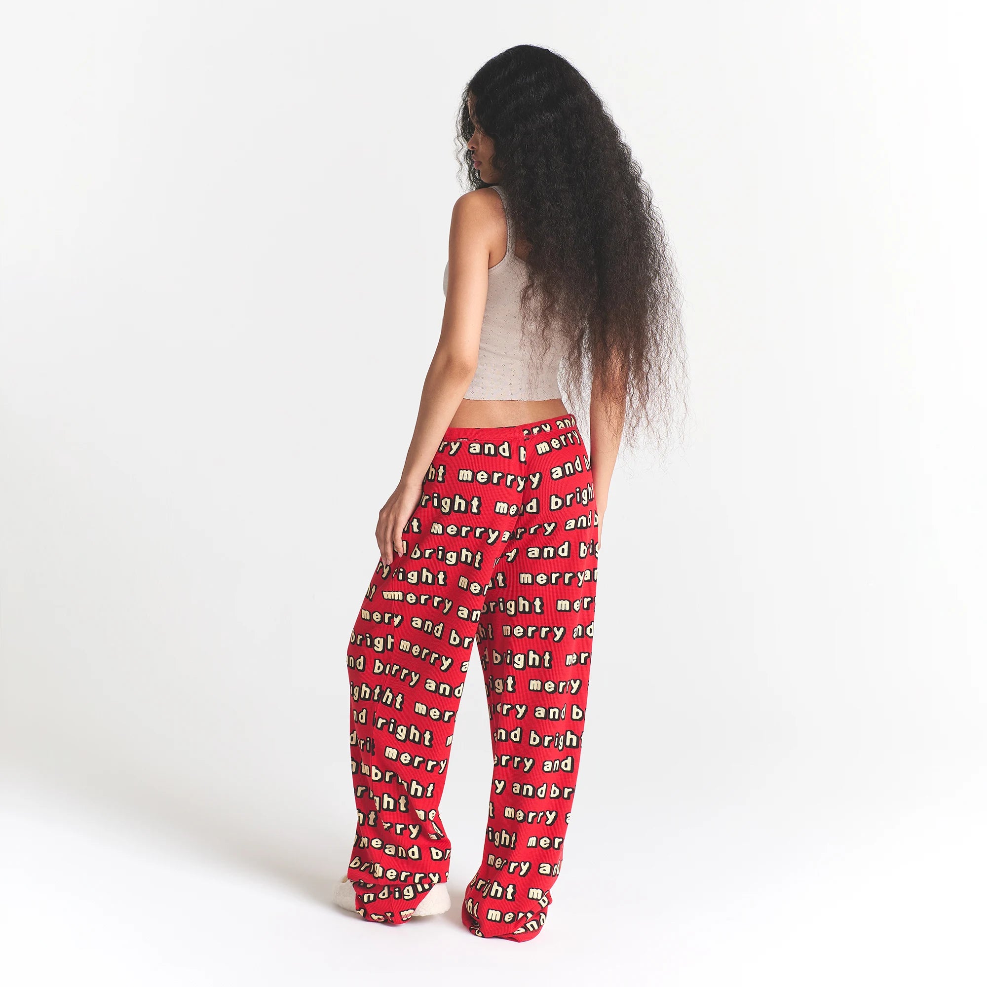 HEAVY POINTELLE AND WAFFLE SLEEP SET - Image 5