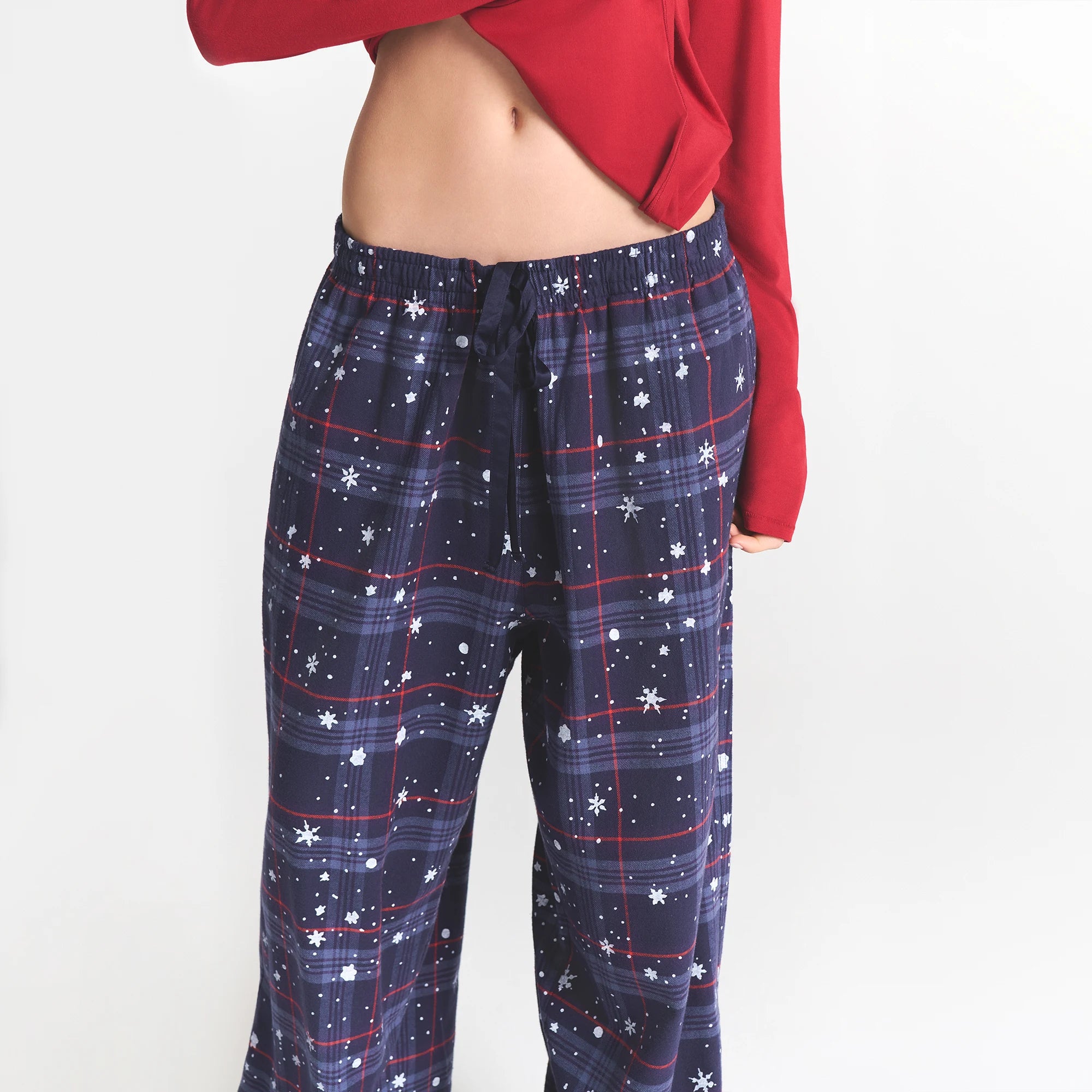 SKIMS SLEEP FLANNEL PANT SET - Image 2