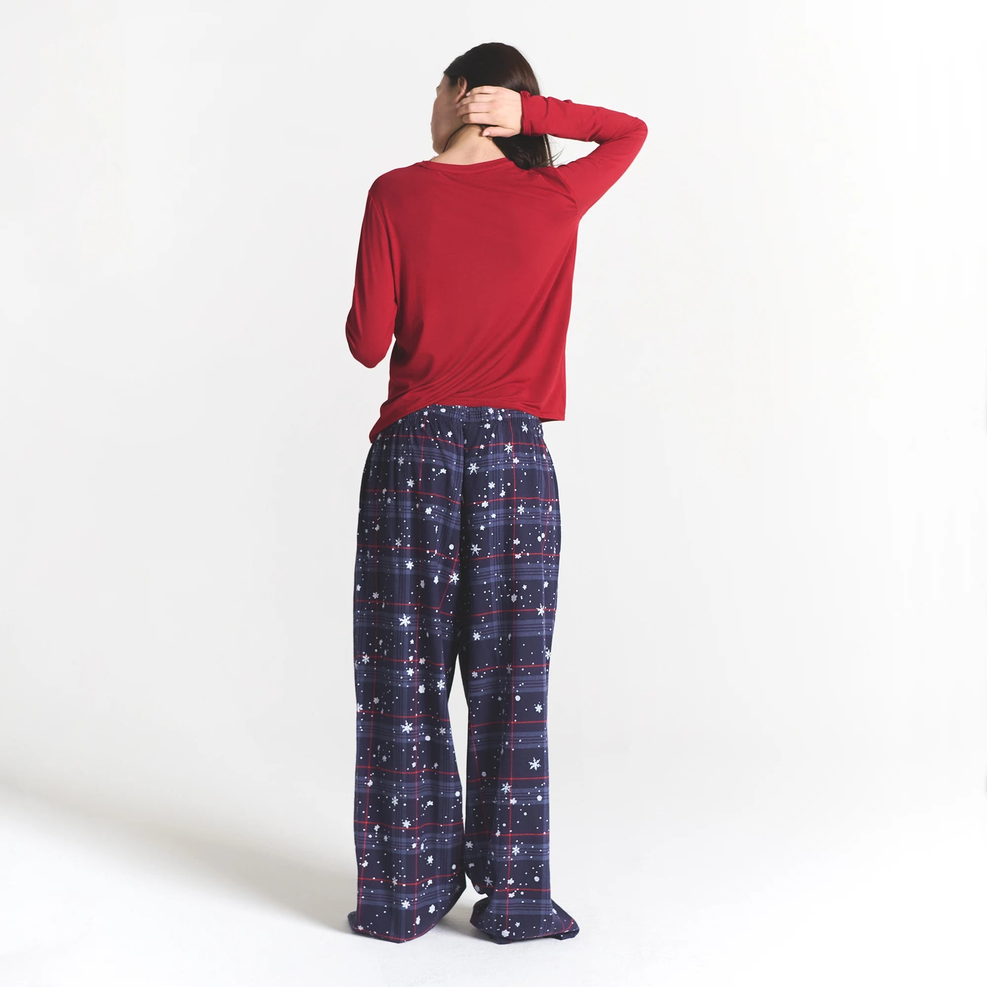 SKIMS SLEEP FLANNEL PANT SET - Image 5