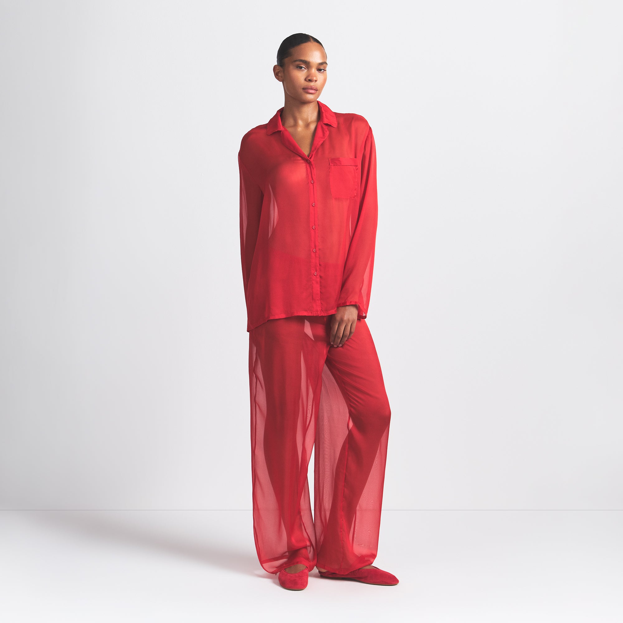 BUTTON UP SHIRT AND PANT SET