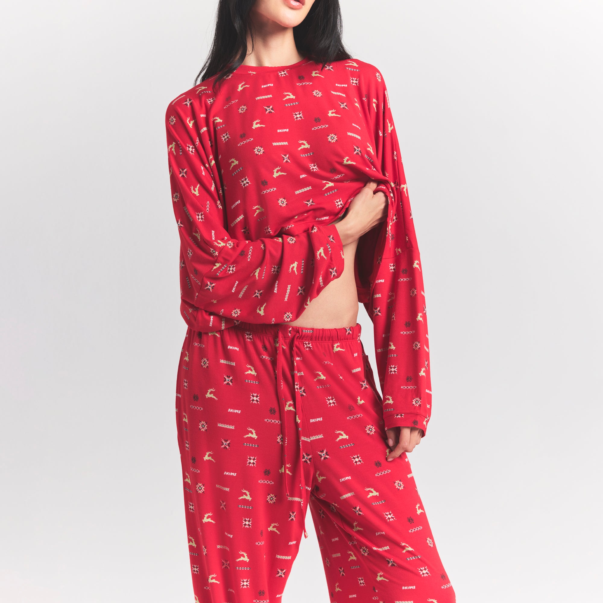 CROPPED LONG SLEEVE AND PANT SET - Image 5