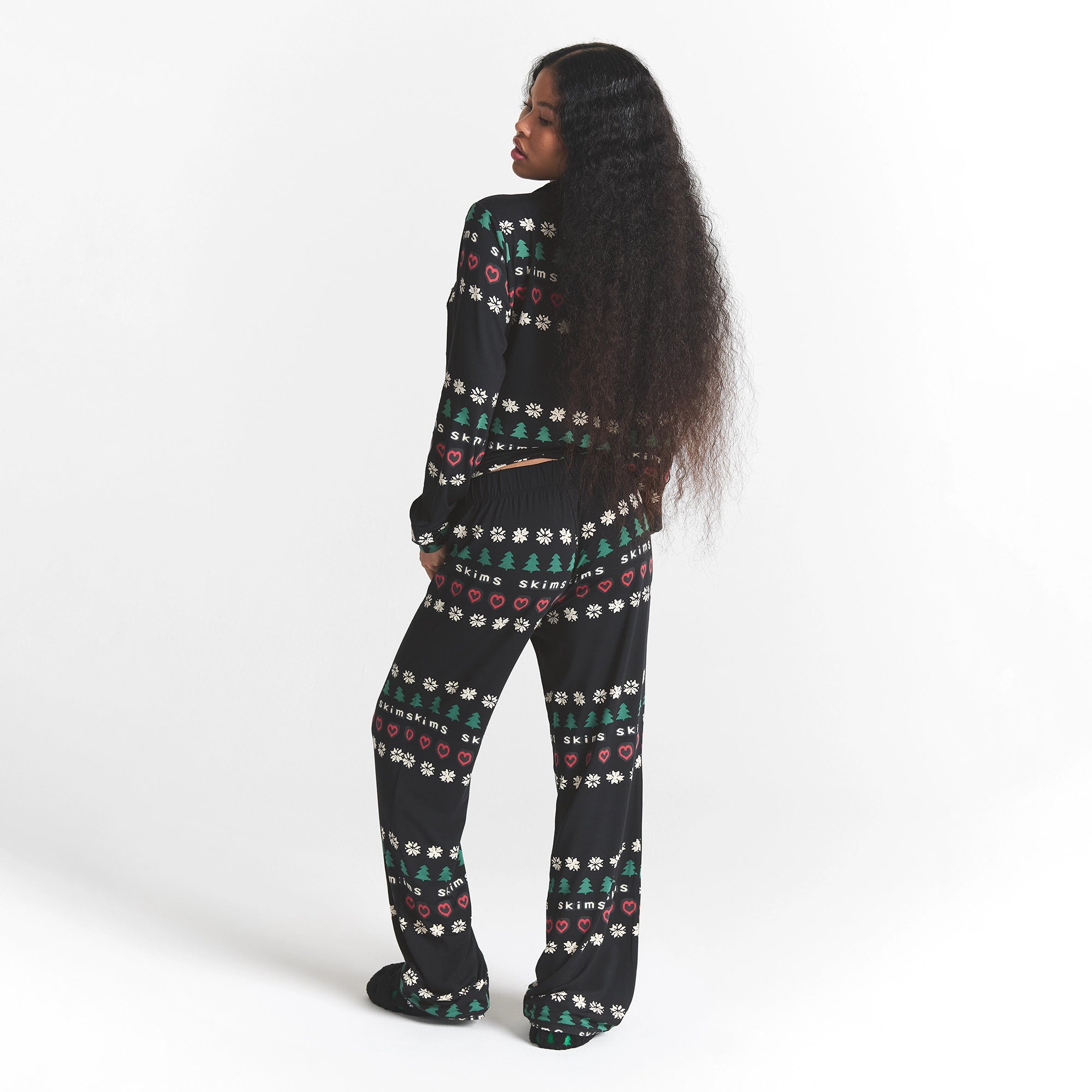 SKIMS SLEEP LONG SLEEVE BUTTON UP SET - Image 3