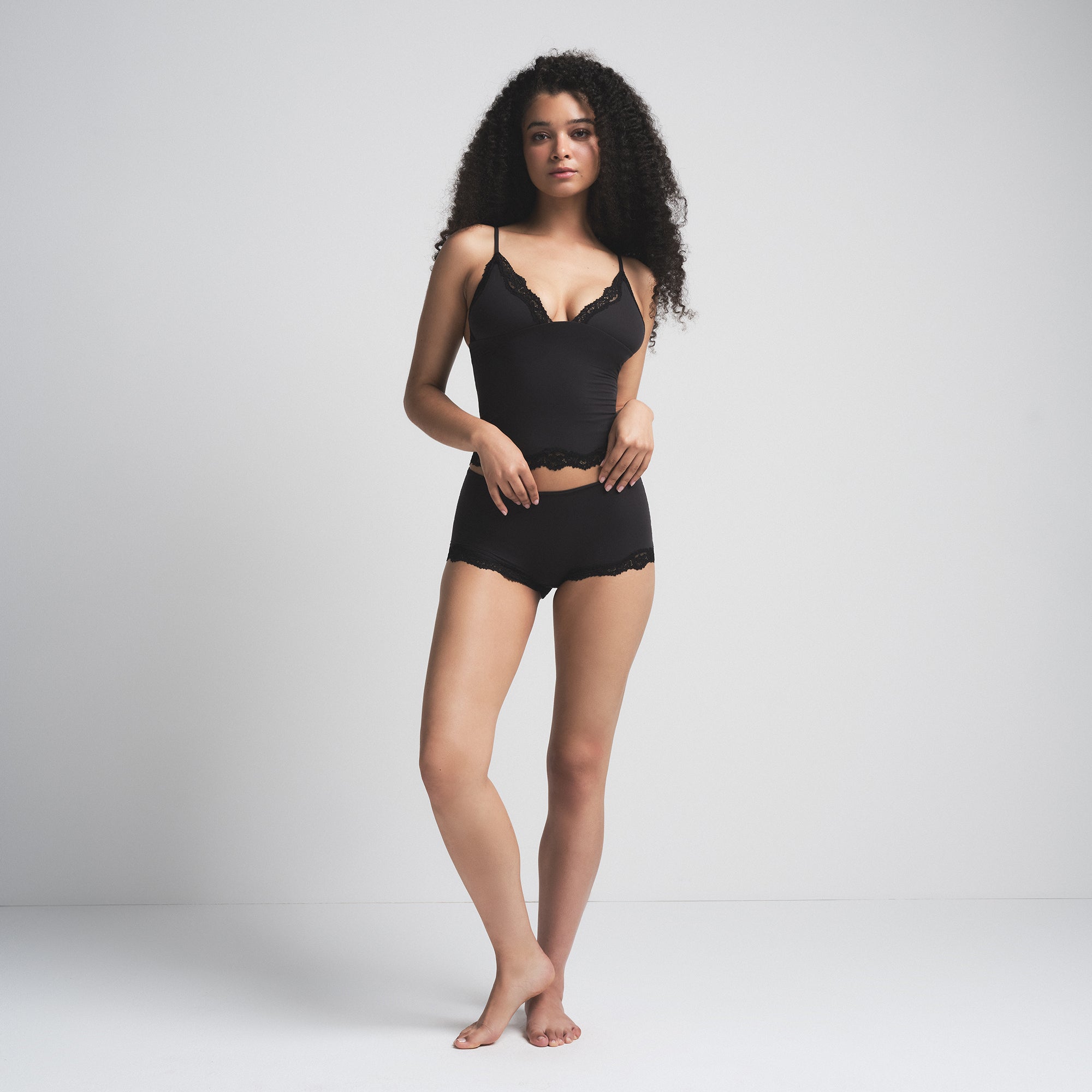 TRIANGLE CAMI AND BOY SHORT SET