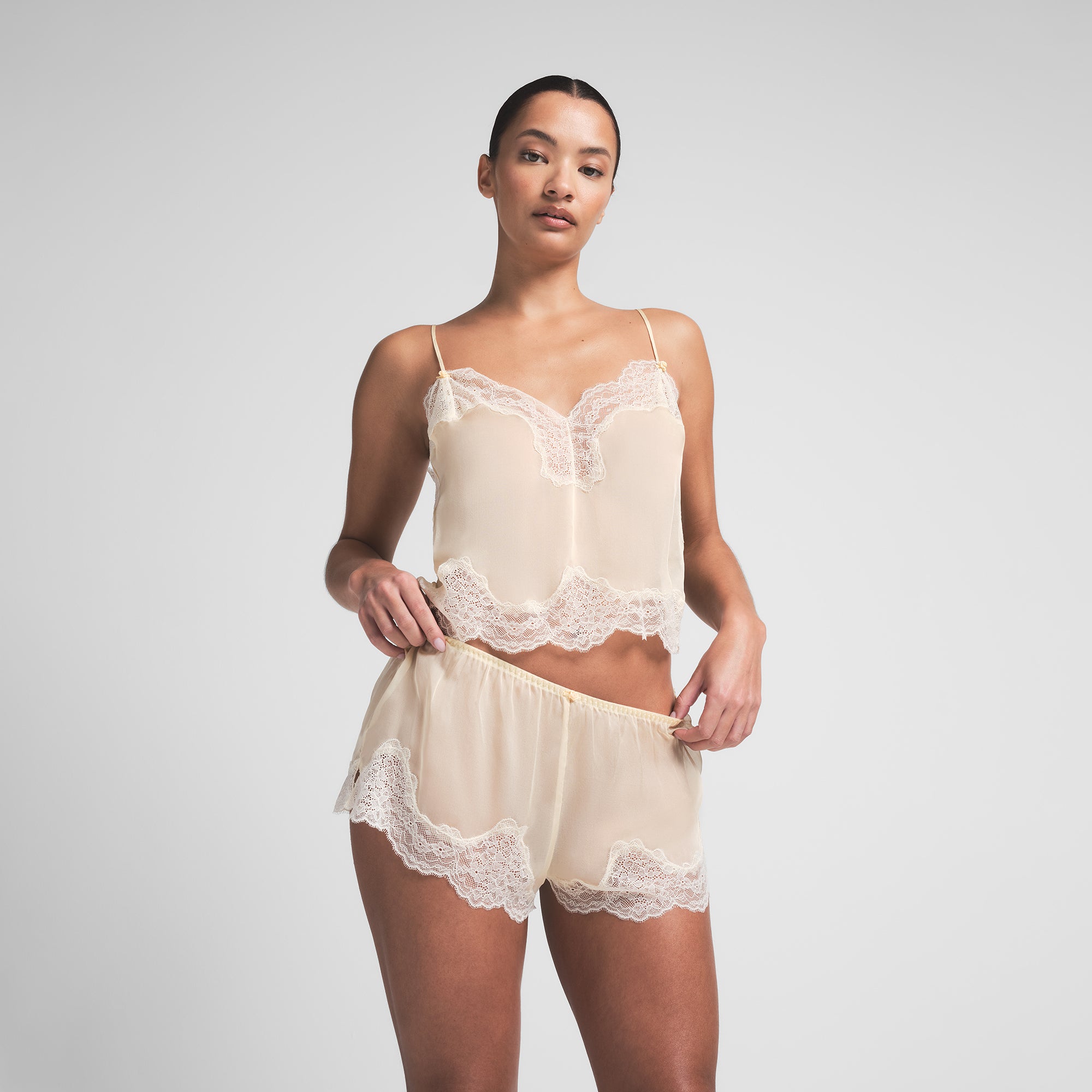 LACE CAMI AND SHORT SET