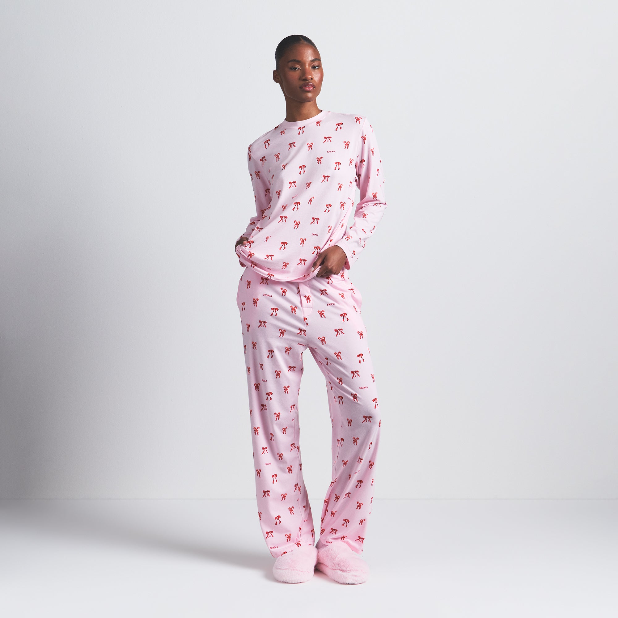 LONG SLEEVE T-SHIRT AND LOOSE PANT SET - Image 3