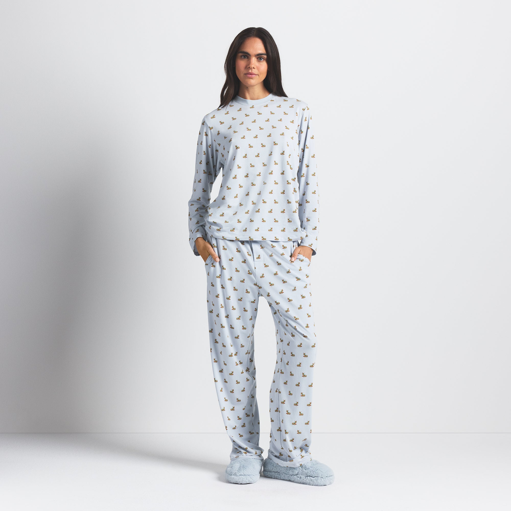 LONG SLEEVE T-SHIRT AND LOOSE PANT SET - Image 2