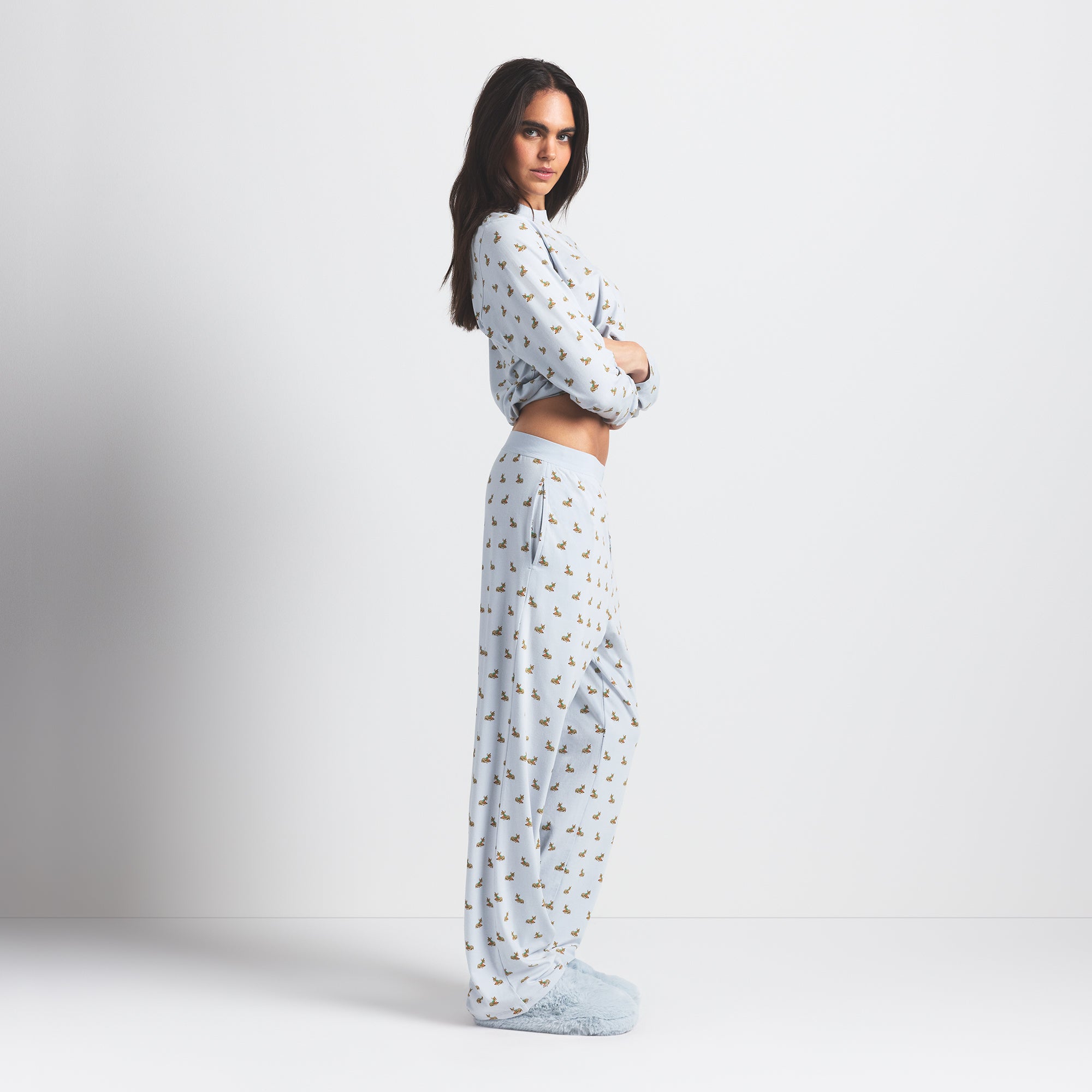 LONG SLEEVE T-SHIRT AND LOOSE PANT SET - Image 3