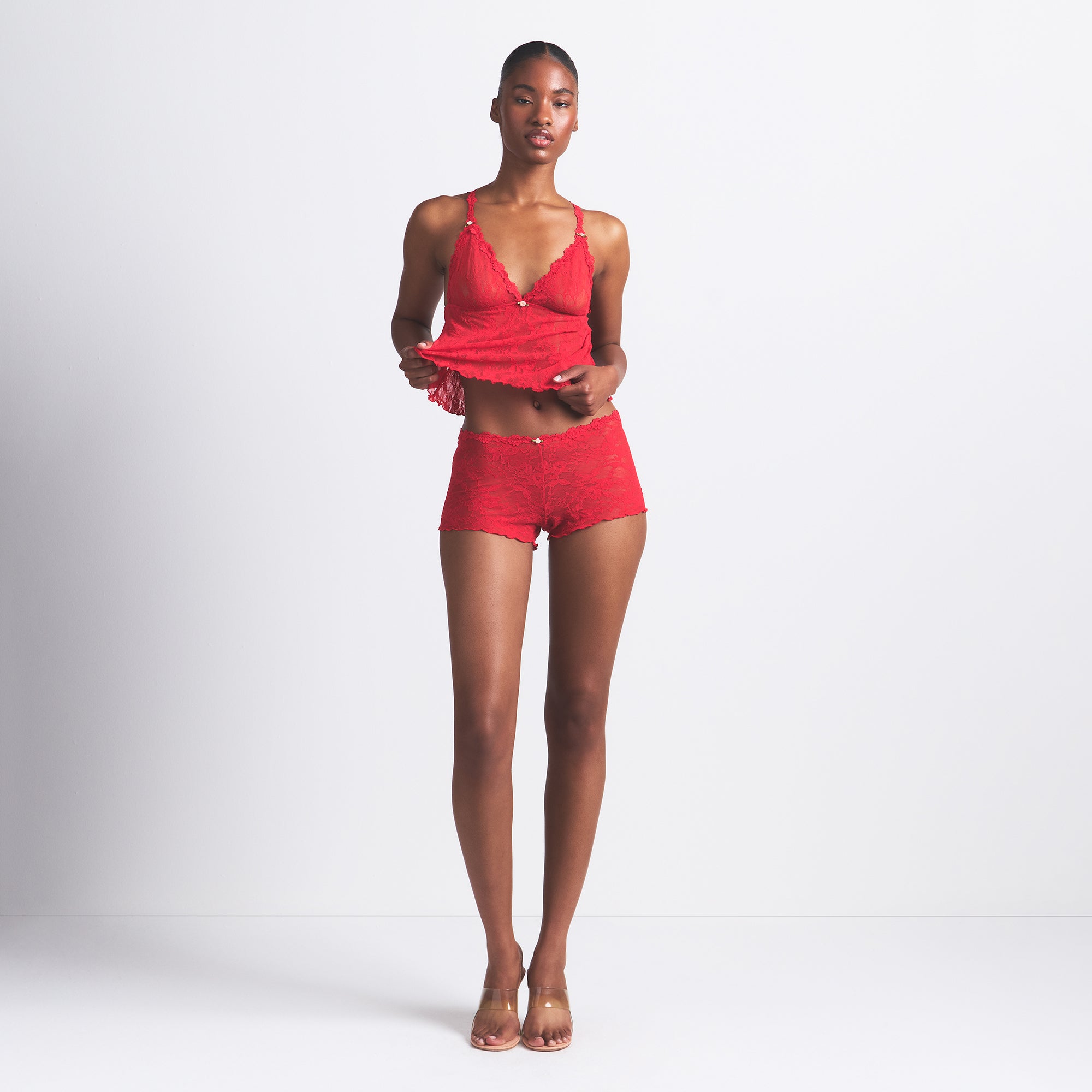 TRIANGLE CAMI AND SHORT SET