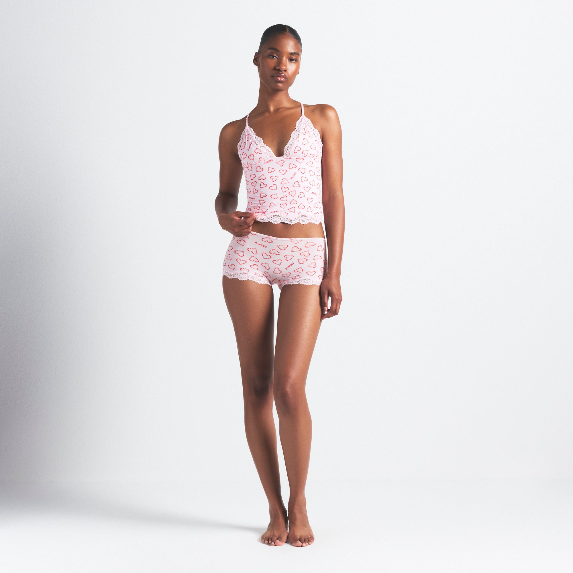TRIANGLE CAMI AND BOY SHORT SET - Image 4