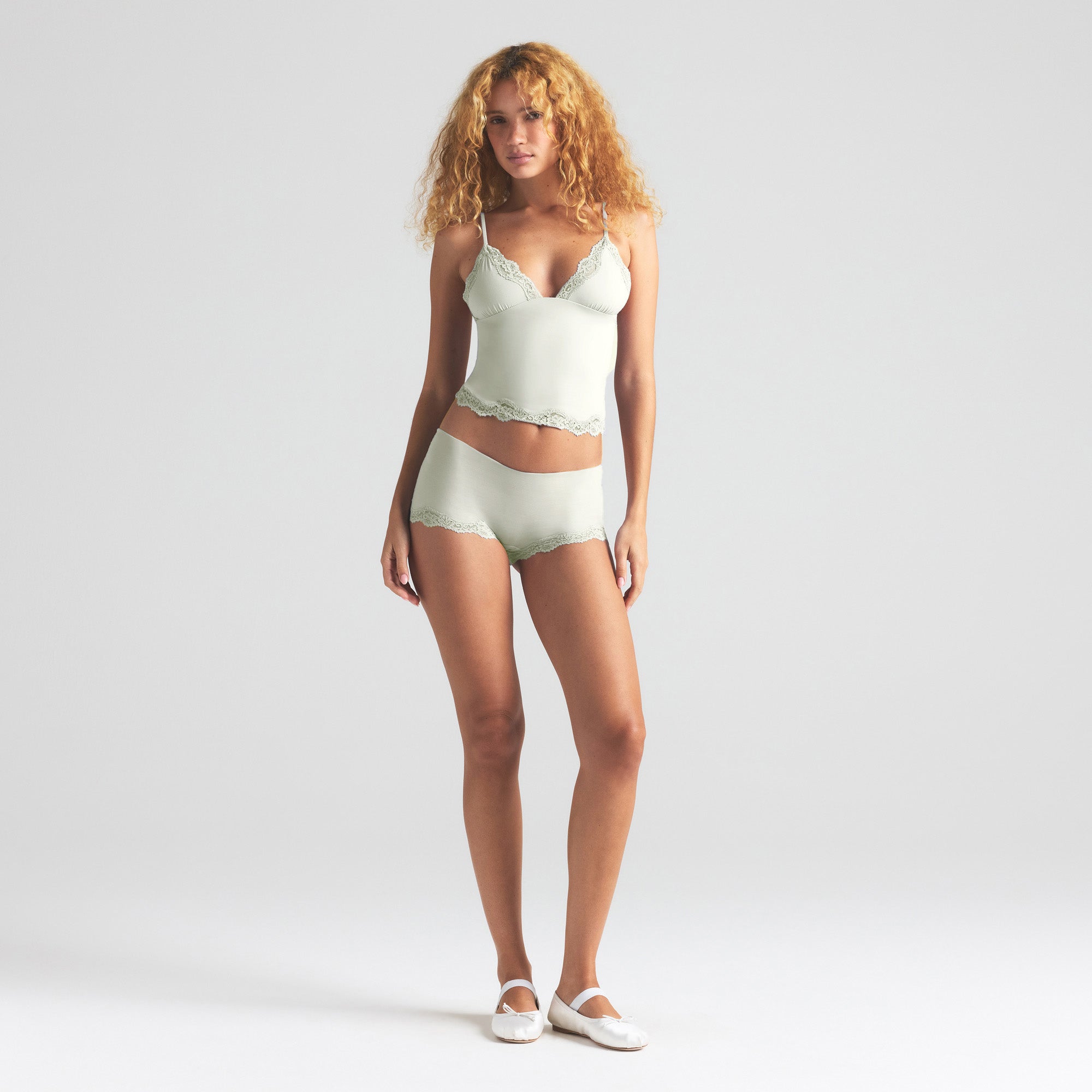TRIANGLE CAMI AND BOY SHORT SET