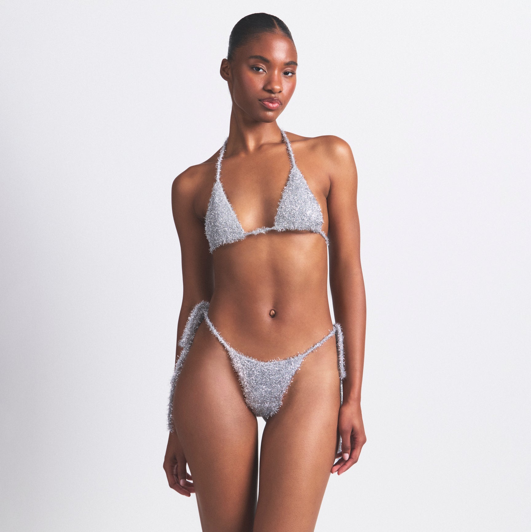 TINSEL BRALETTE AND THONG SET - Image 2