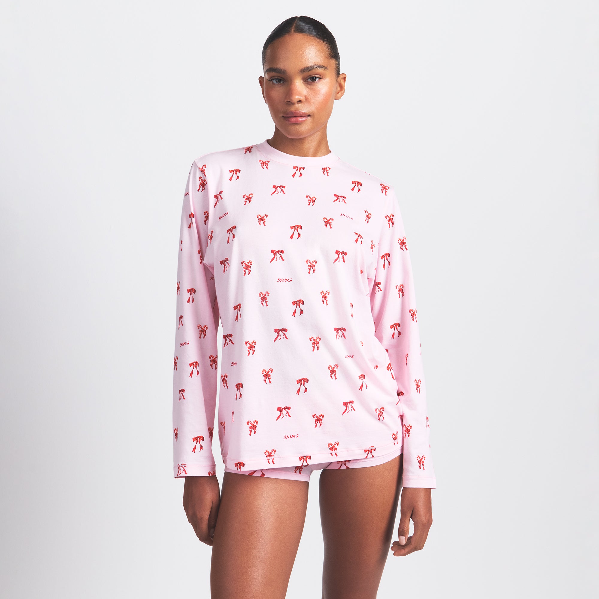 LONG SLEEVE T-SHIRT AND SHORT BOXER SET - Image 2
