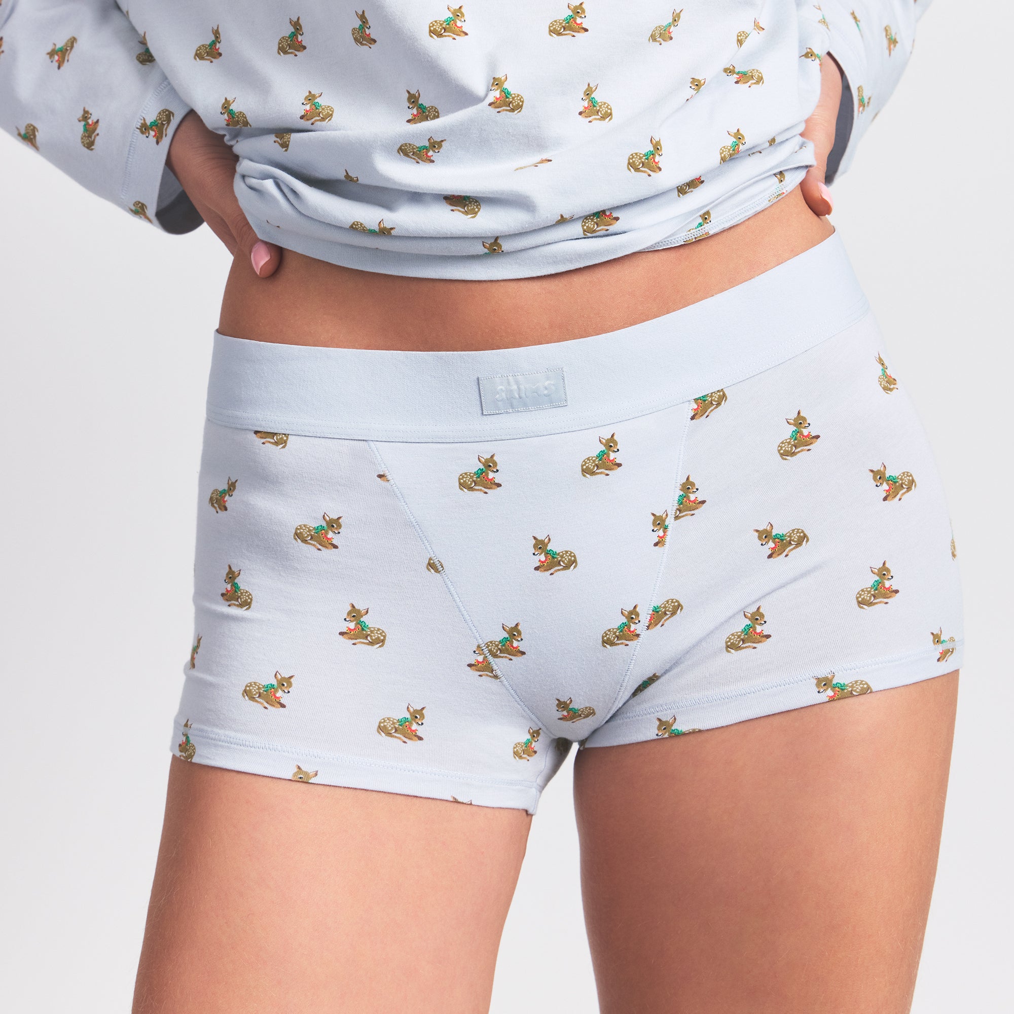 LONG SLEEVE T-SHIRT AND SHORT BOXER SET - Image 3