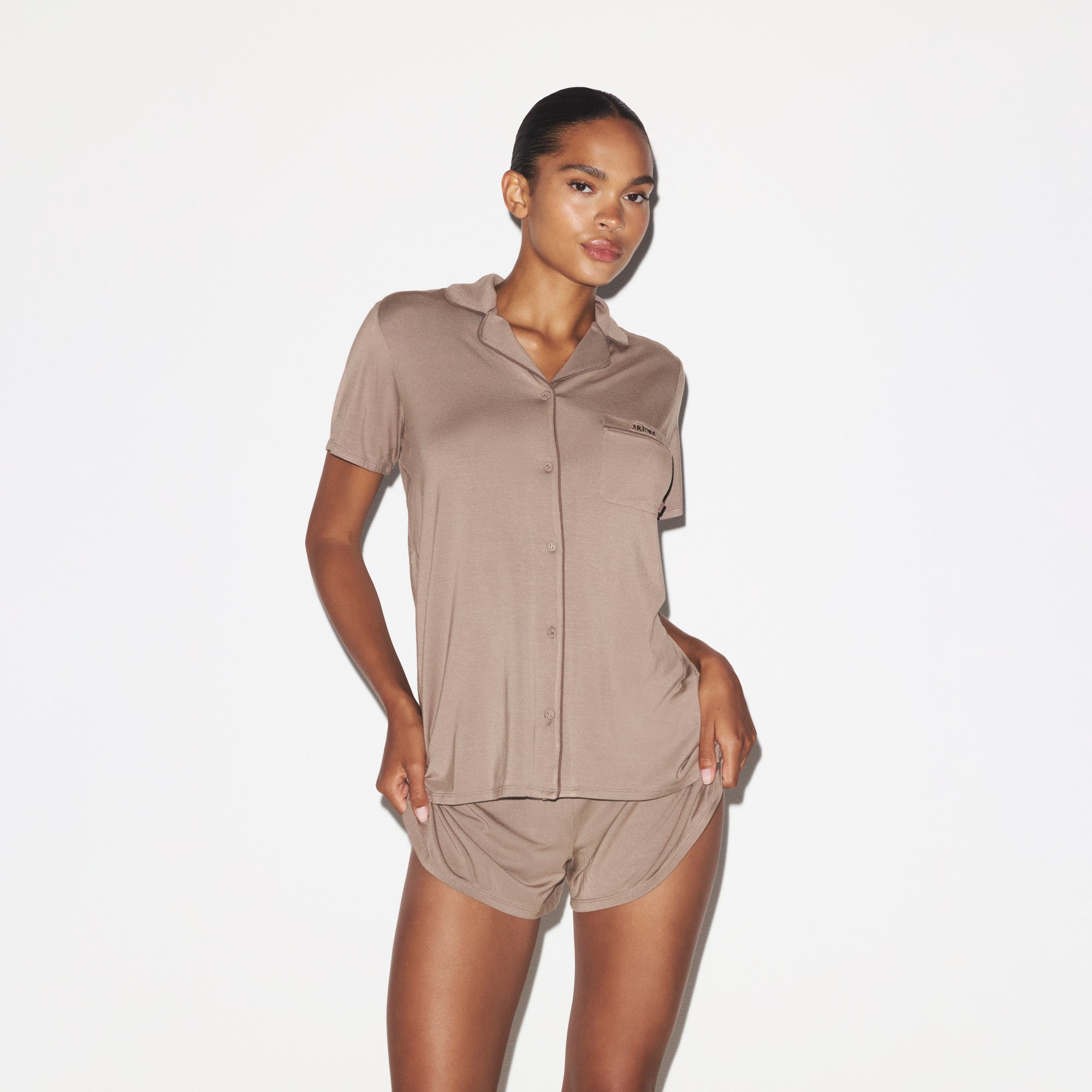 SHORT SLEEVE BUTTON UP SET