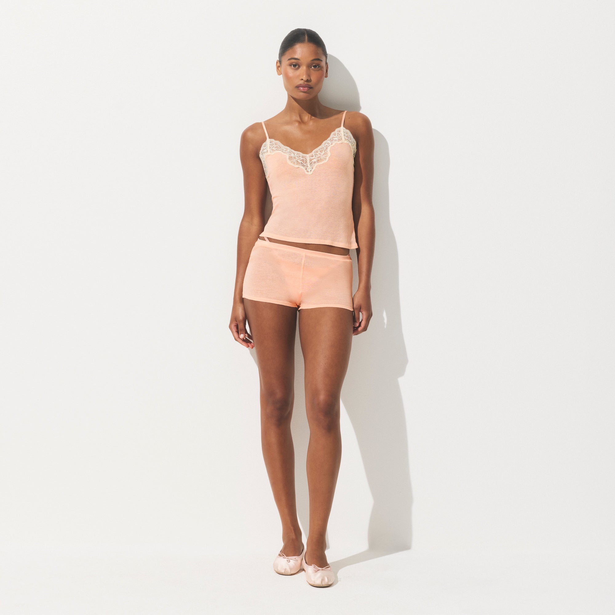 LACE CAMI AND SHORT SET