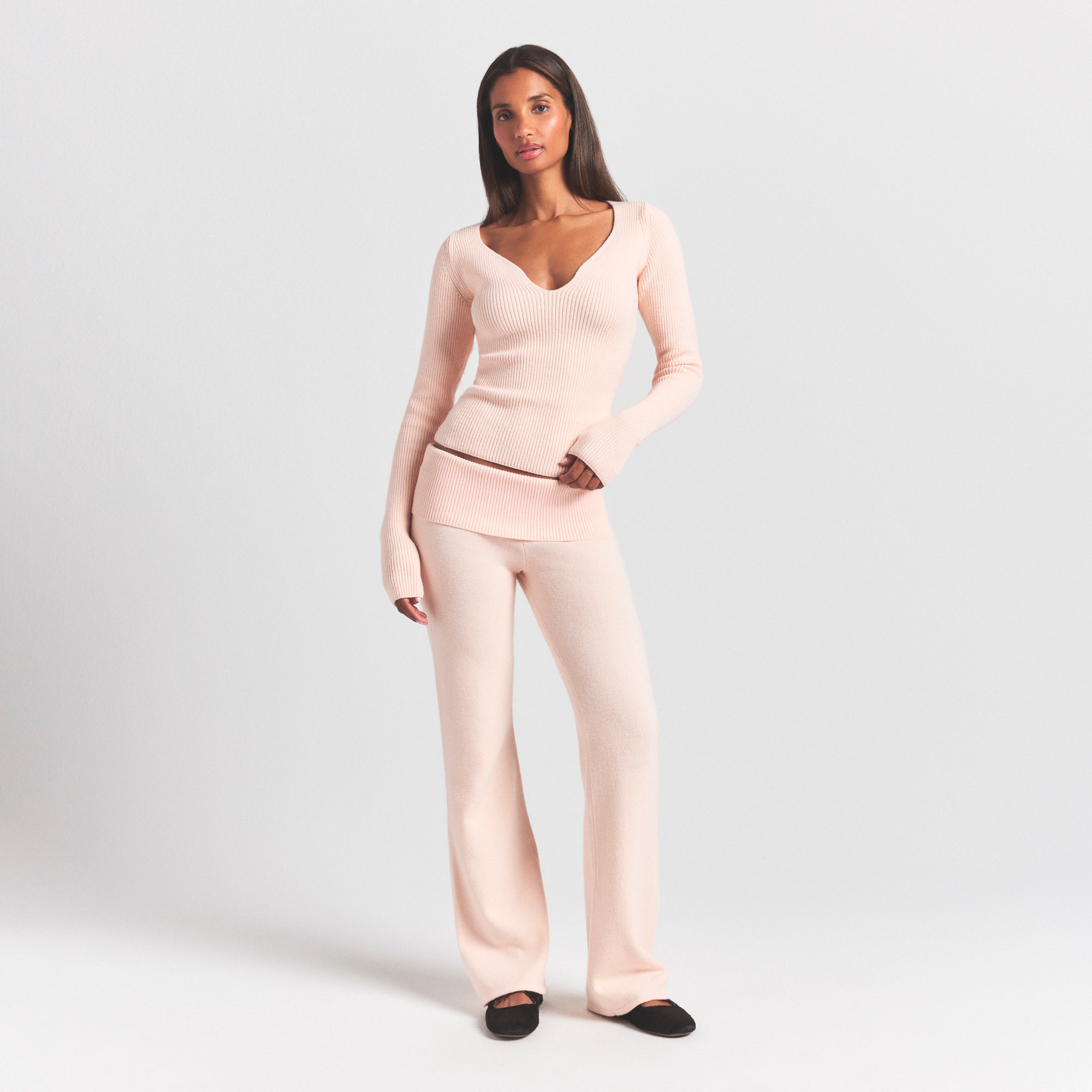 RIBBED LONG SLEEVE TOP - Image 4