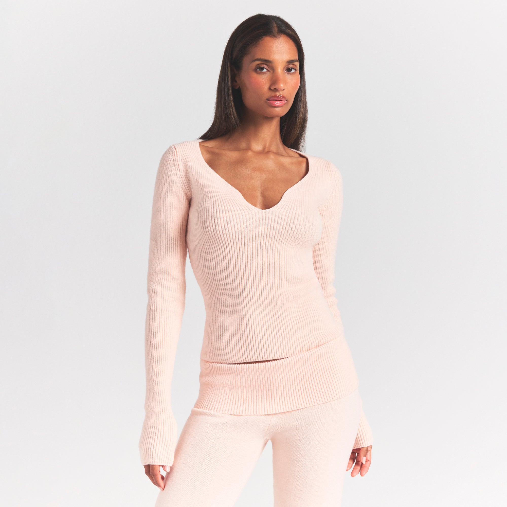 RIBBED LONG SLEEVE TOP - Image 3