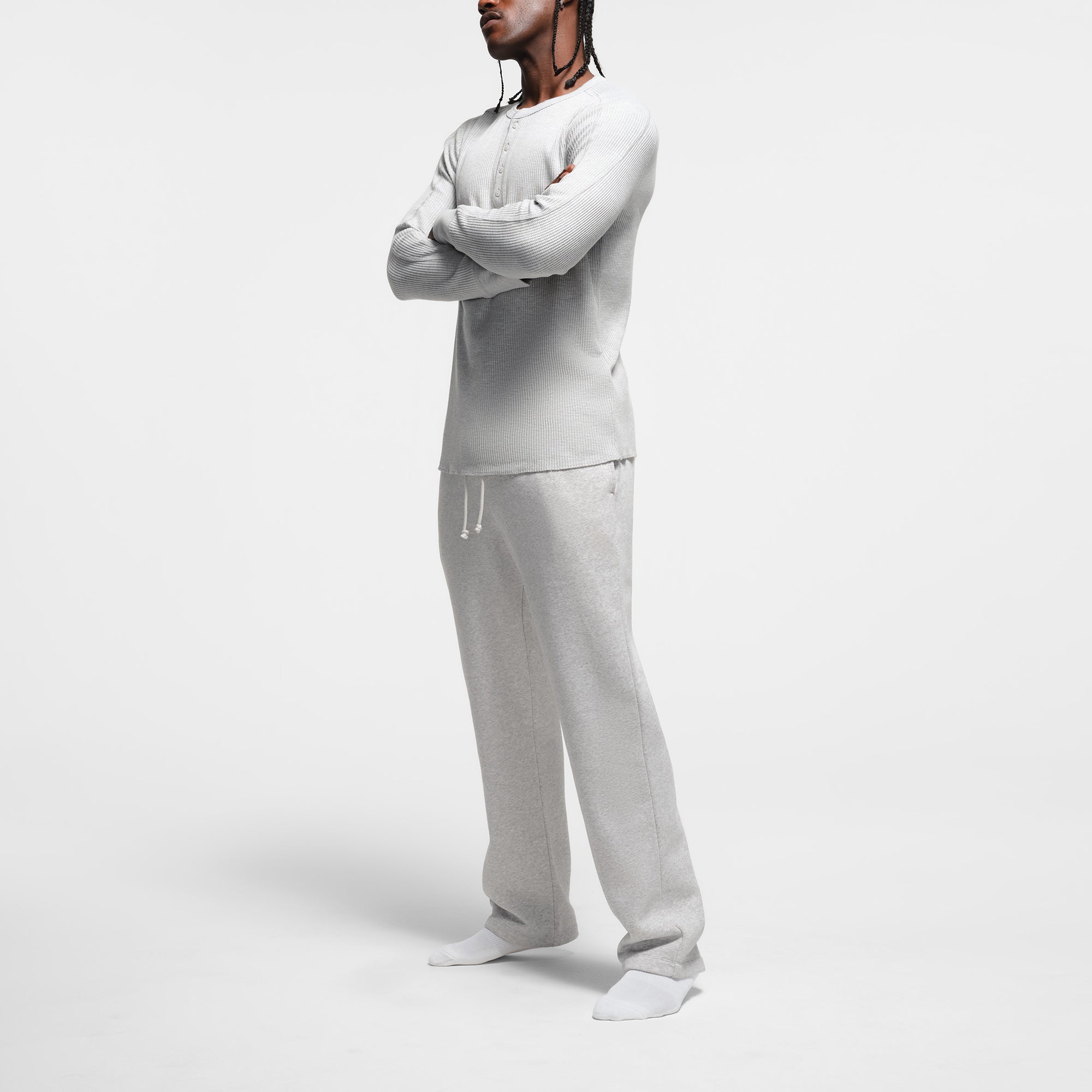 MENS SLIM LONG SLEEVE HENLEY - Image 3
