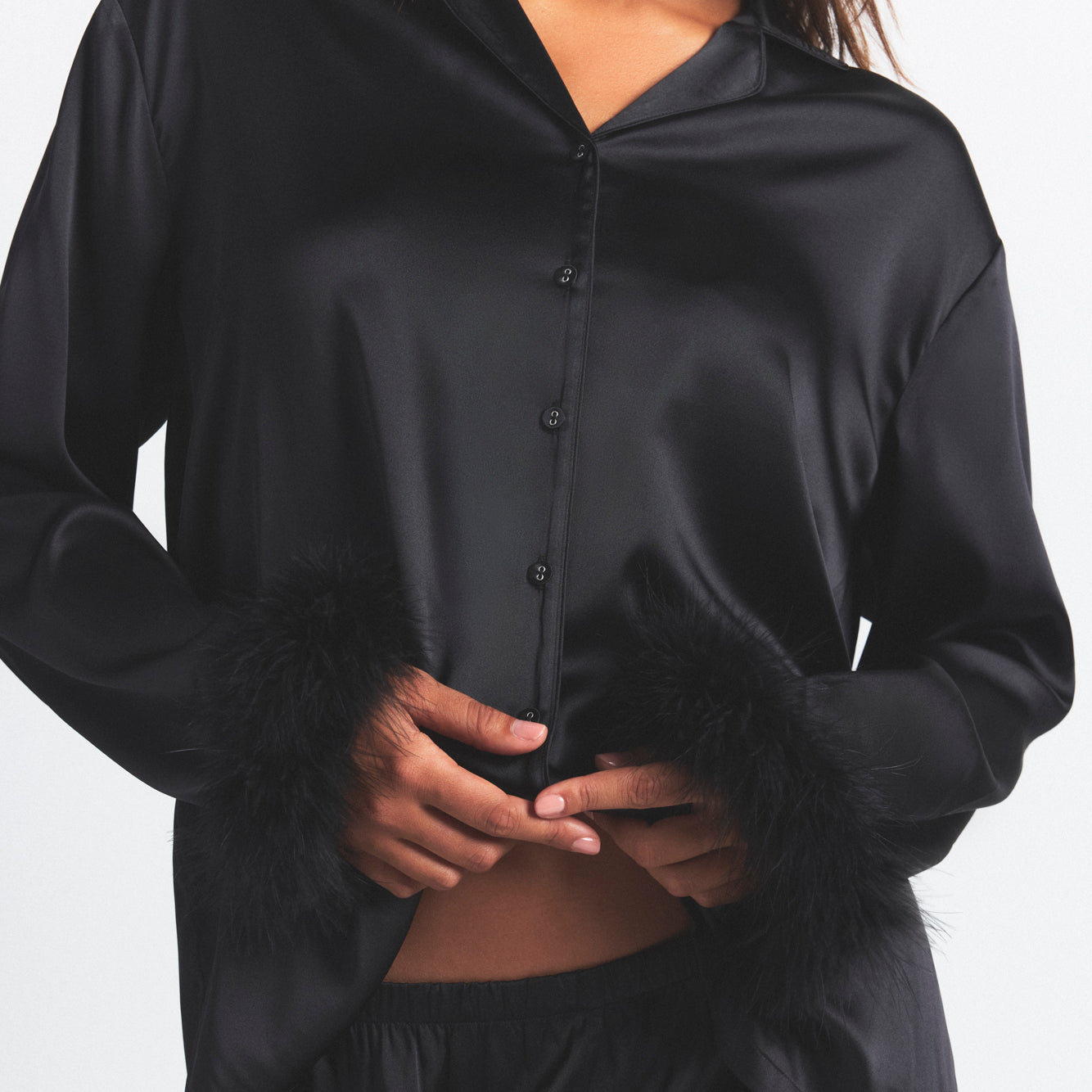FEATHER TRIM LONG SET - Image 2