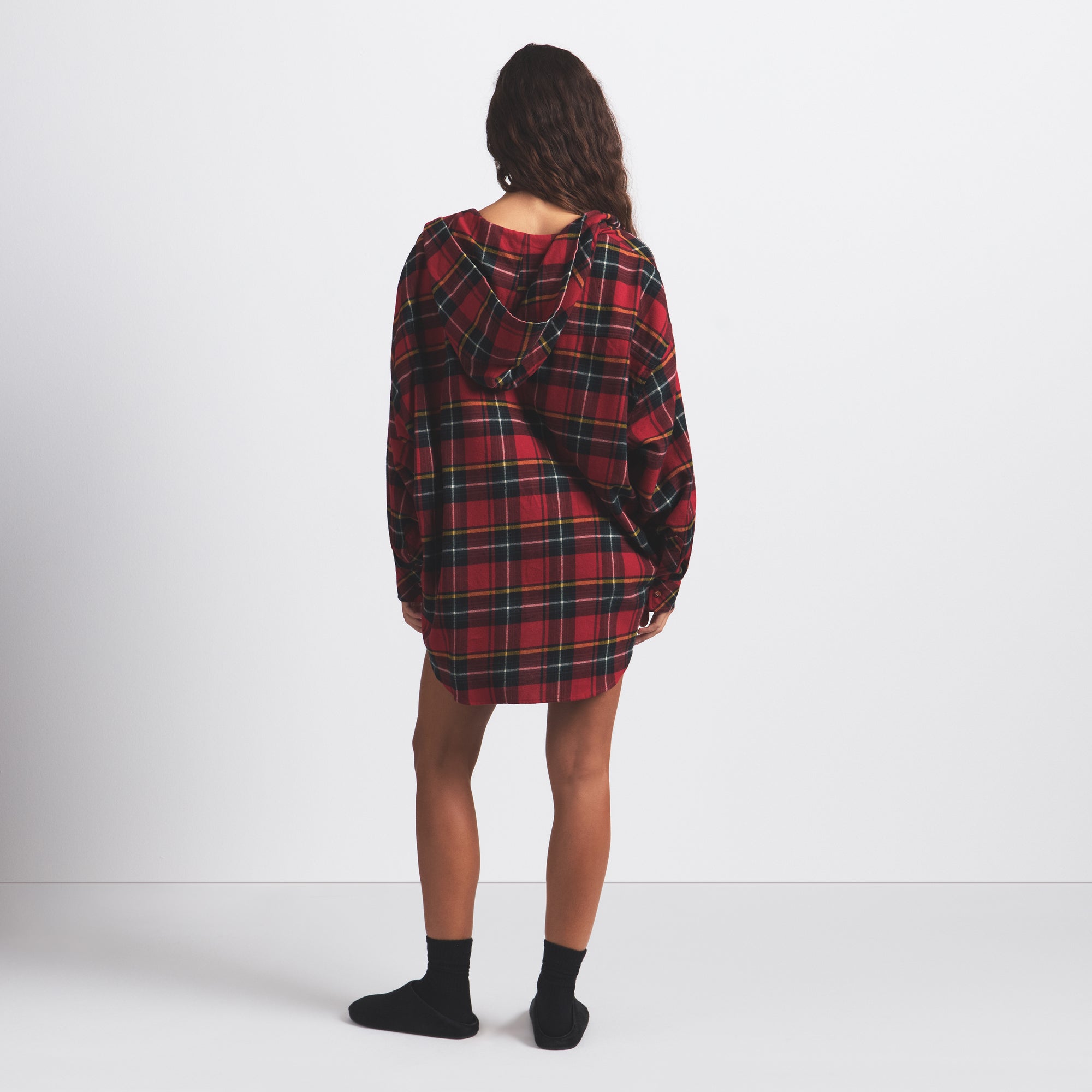 OVERSIZED HOODED BUTTON UP SHIRT - Image 5