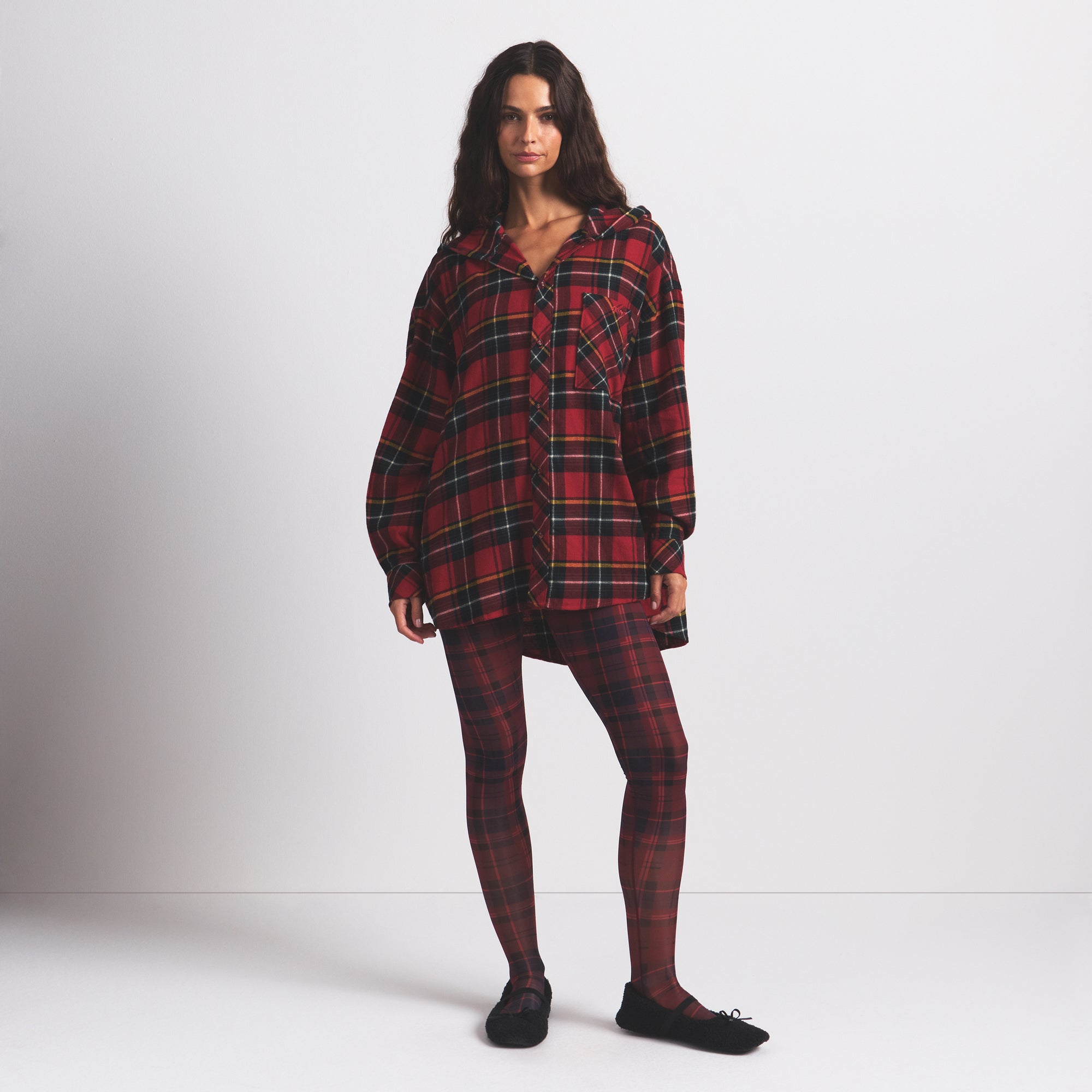 OVERSIZED HOODED BUTTON UP SHIRT - Image 4