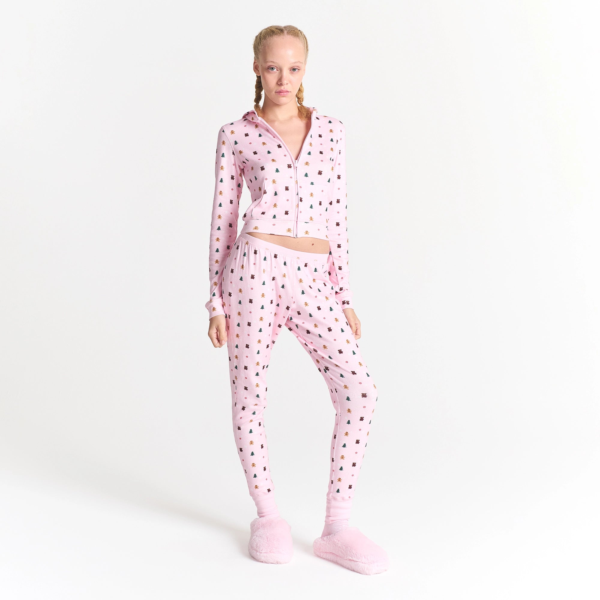 PLUSH POINTELLE ZIP UP HOODIE - Image 2
