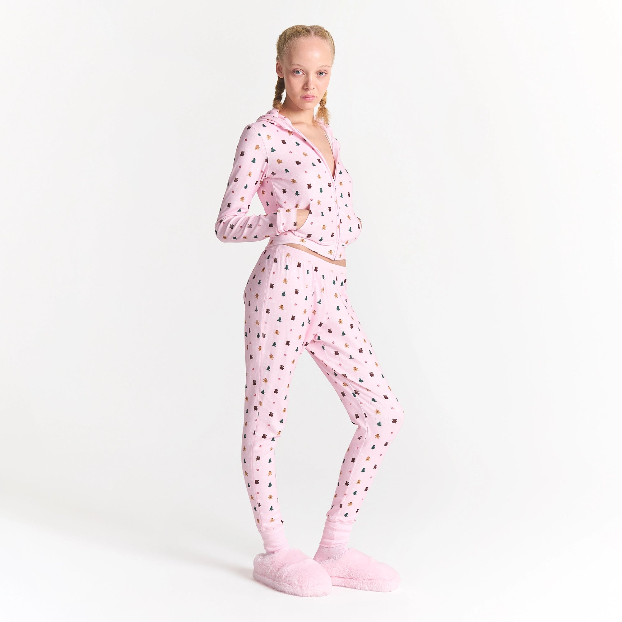 PLUSH POINTELLE ZIP UP HOODIE - Image 3